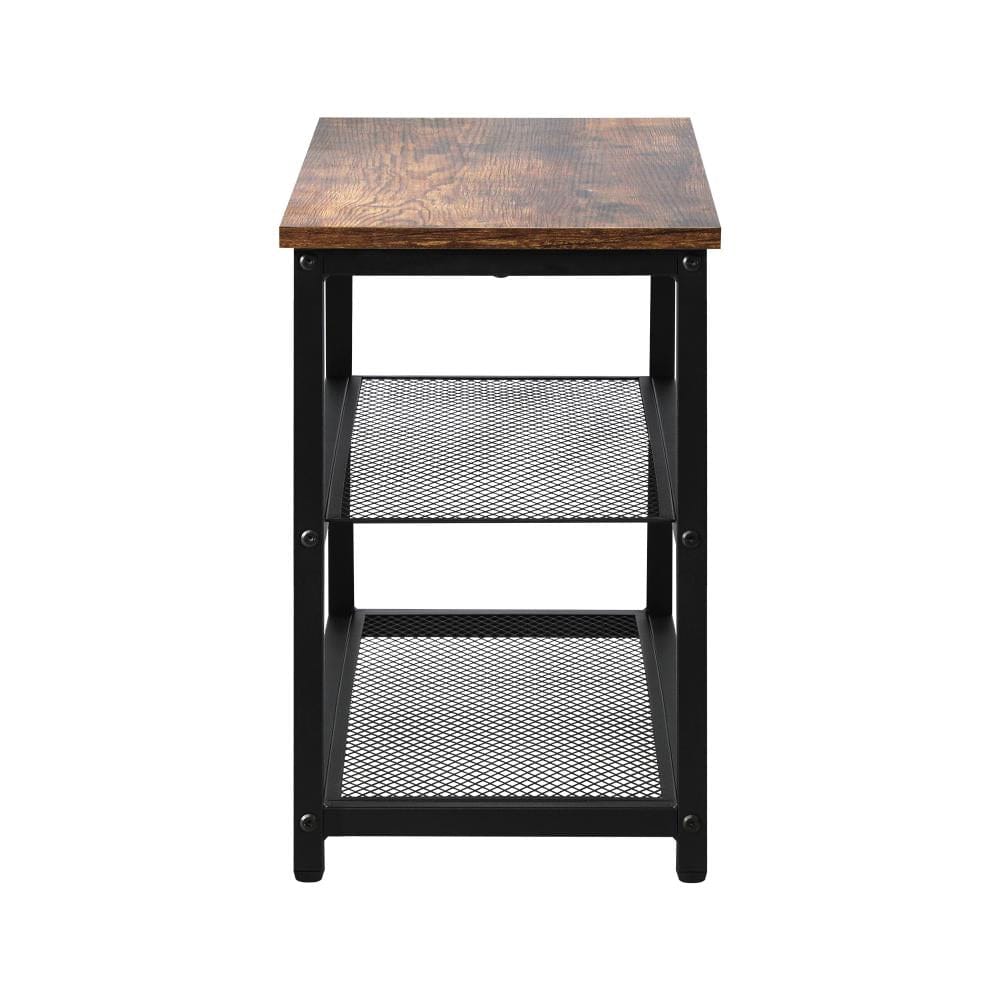 Oikiture Shoe Rack Laz Shoe Cabinet Bench Shoes Rack Shelf Storage 3-Tier Industrial Furniture