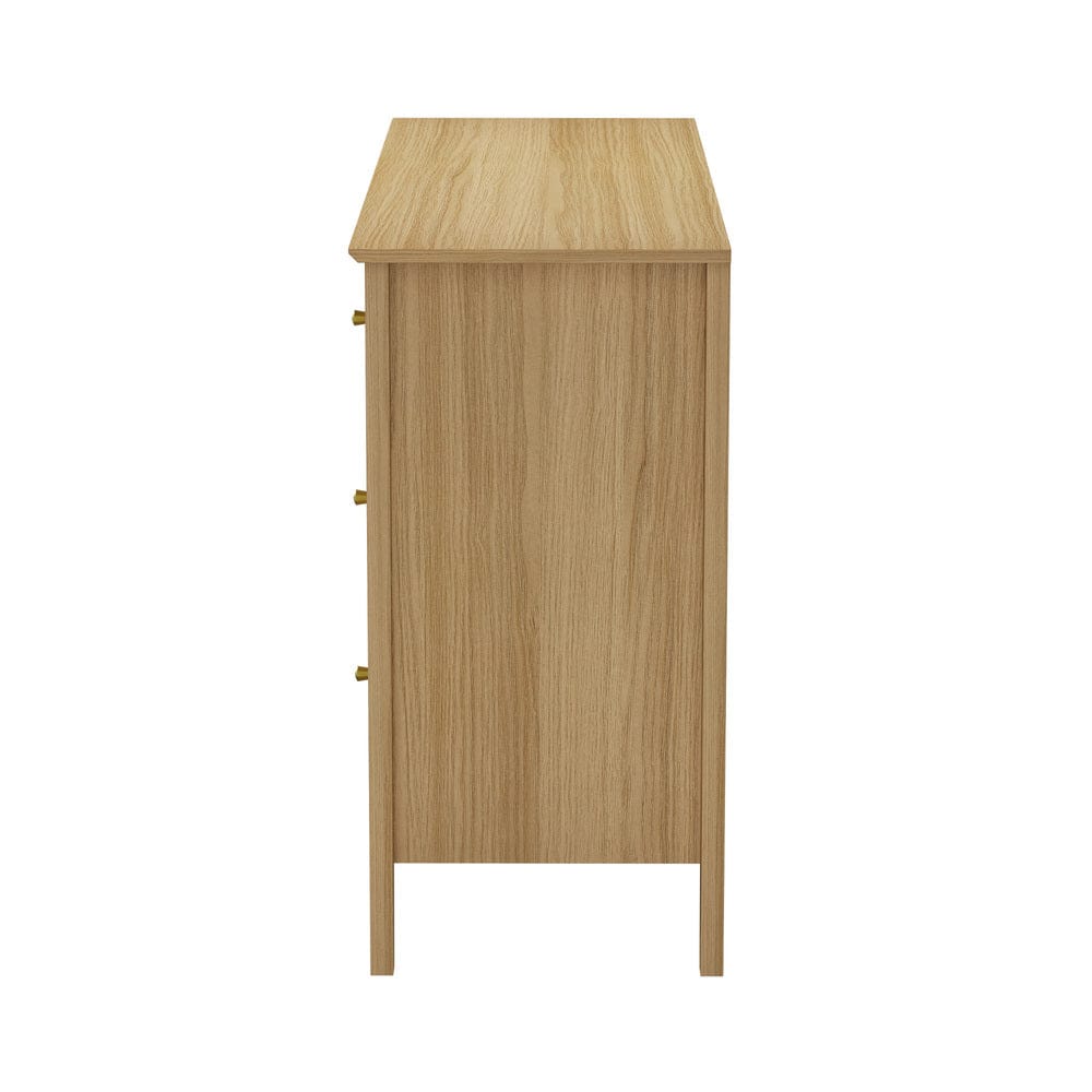 Oikiture Chest of Drawers LIBBY 6 Chest of Drawers Dresser Tallboy Natural