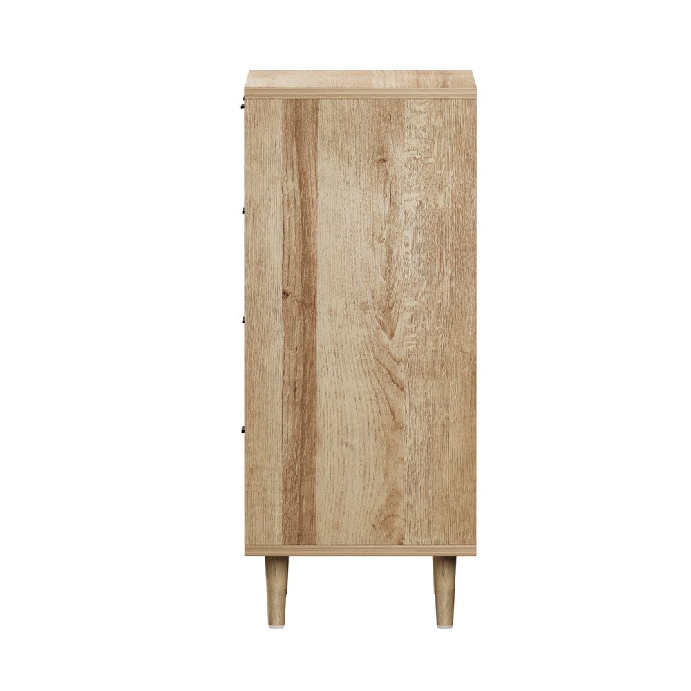 Oikiture Chest of Drawers LILLY 5 Chest of Drawers Dresser Tallboy Natural