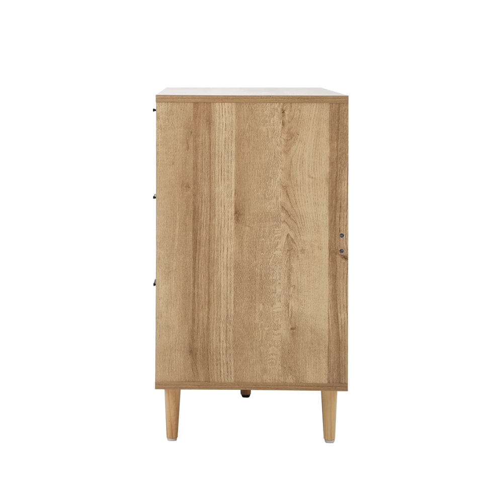 Oikiture Chest of Drawers NÁTTÚRULEGT 6 Chest of Drawers Dresser Tallboy Natural