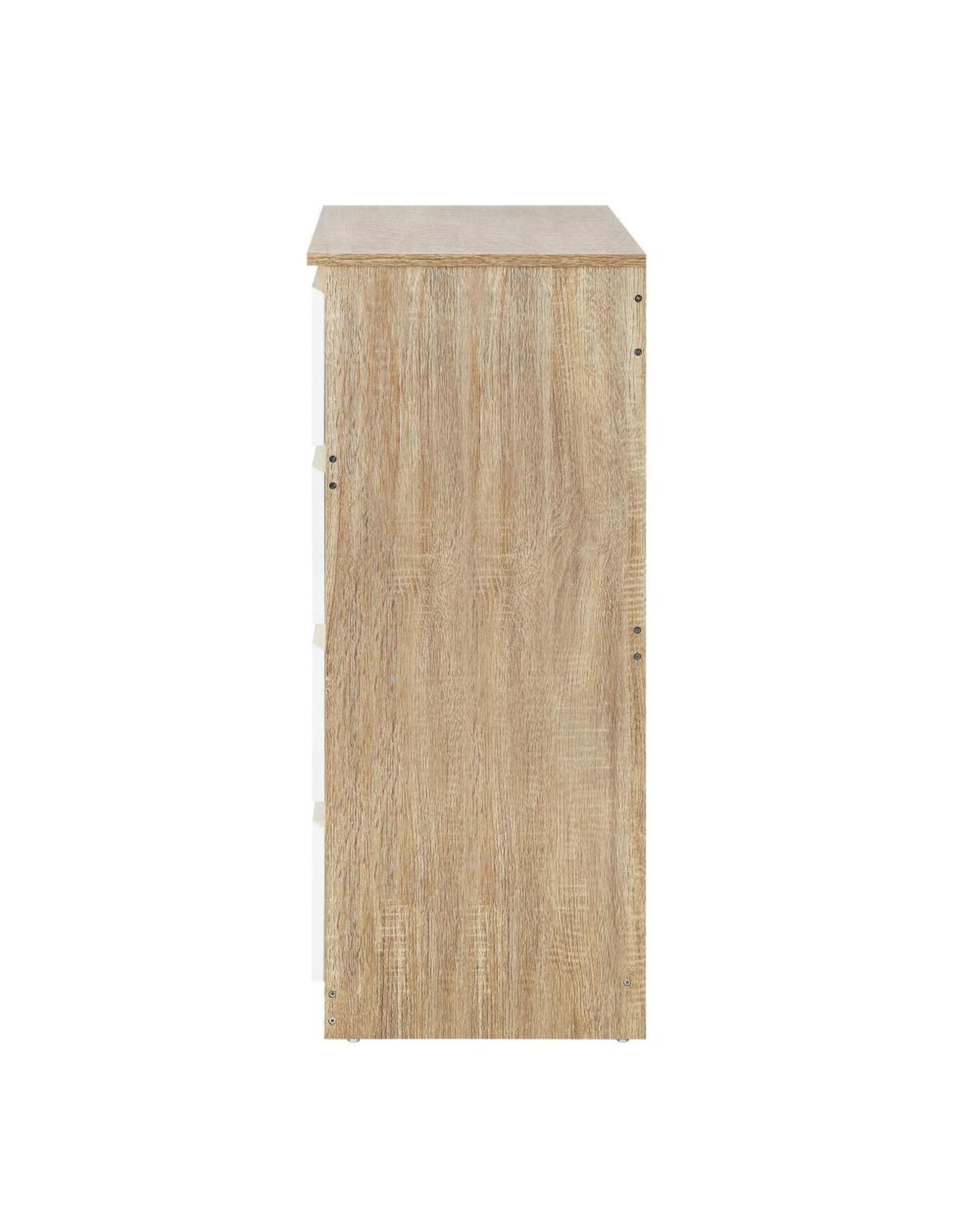 Oikiture Chest of Drawers OCTA Chest of Drawers 8 Drawers Tallboy Cabinet Home Furniture