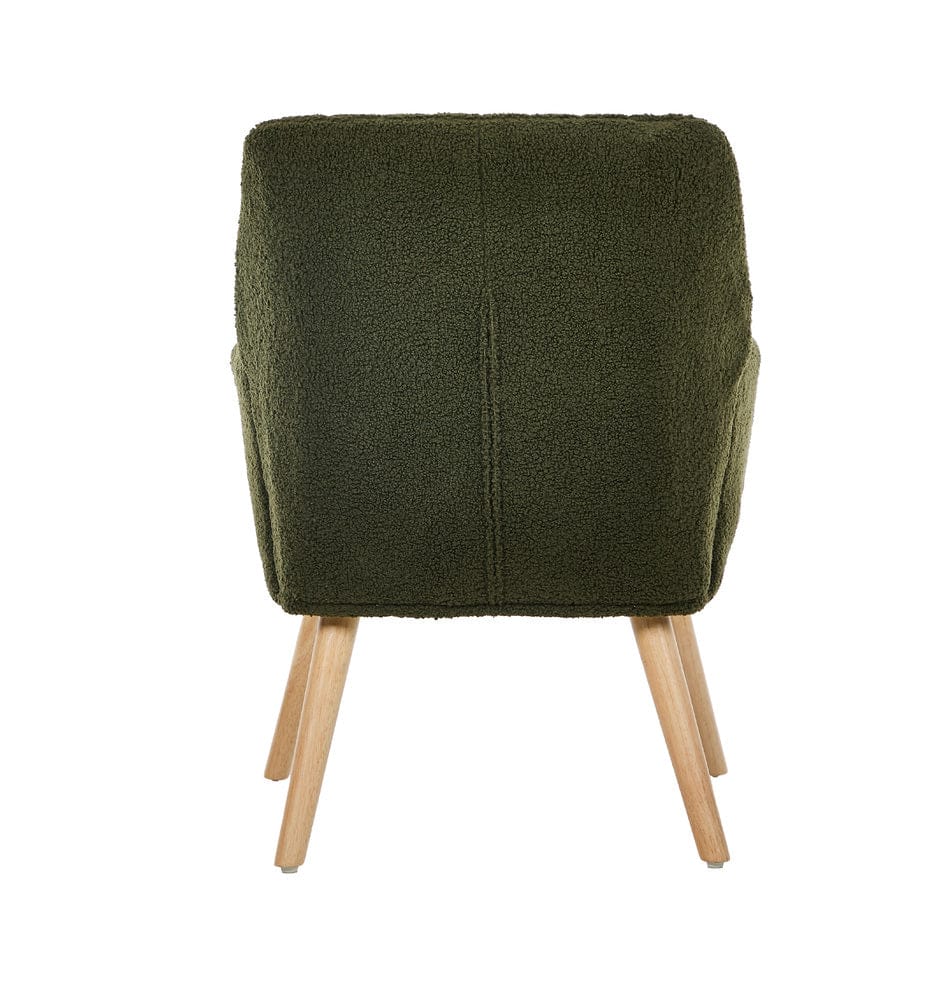 Oikiture Accent Chair Oikiture Armchair Lounge Sofa Chair Sherpa Accent Couch Green