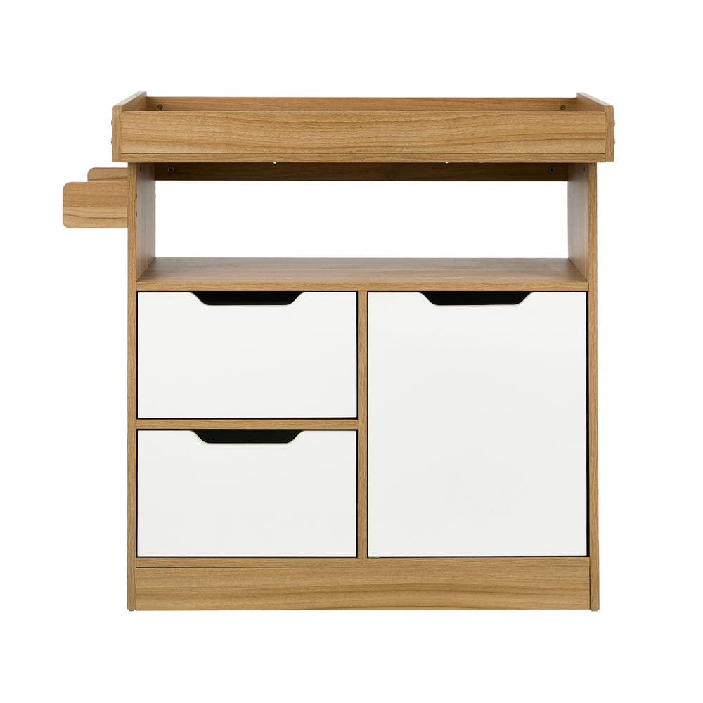 Oikiture Chest of Drawers Oikiture Baby Changing Table Nursery Storage Drawers Shelves Cabinet