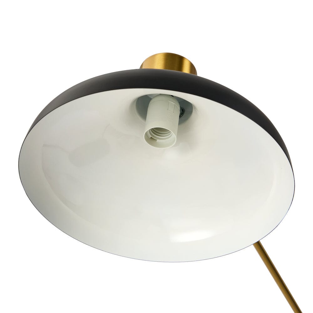 Oikiture Home & Garden Oikiture Floor Lamps Adjustable Height Standing Metal Frame Black