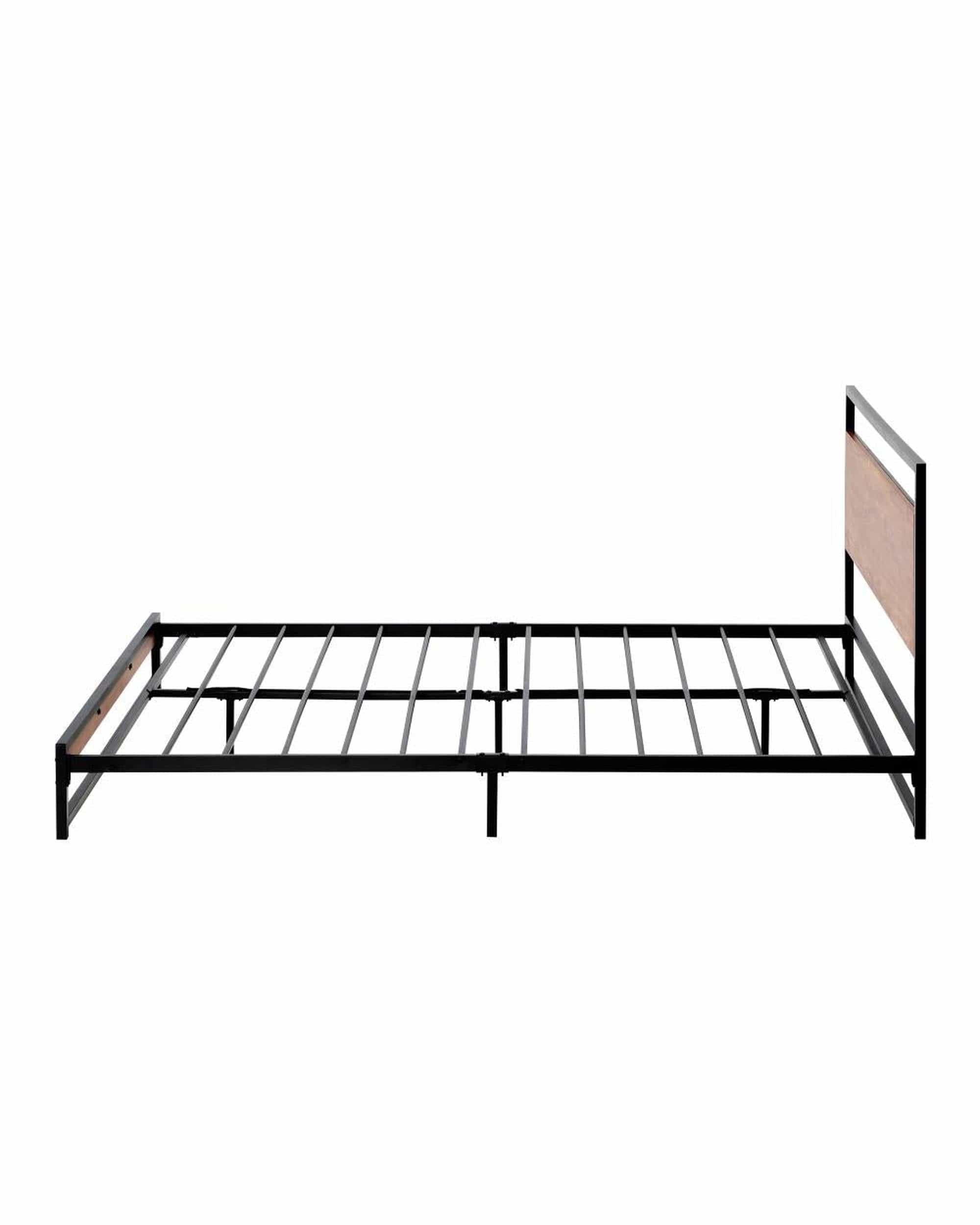 Oikiture Bedframe Olly Metal Bed Frame King Single Size Beds Base Platform Wood