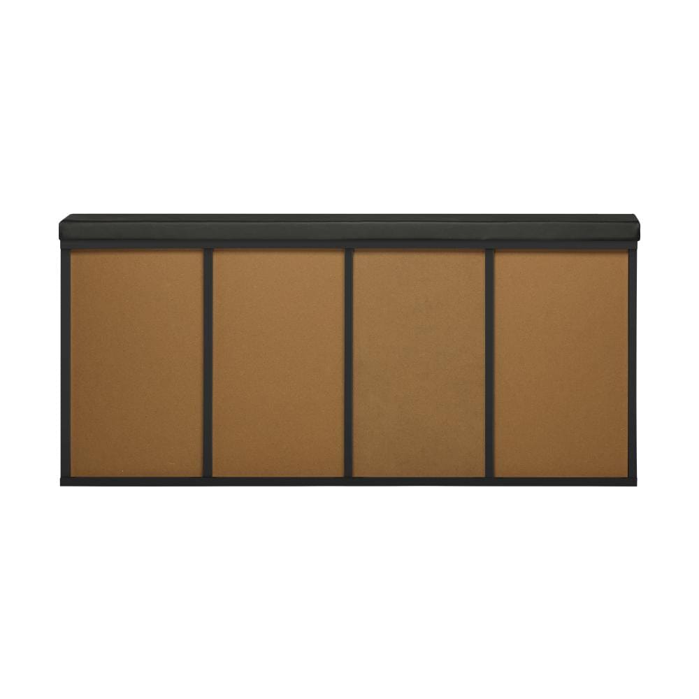 Oikiture Shoe Rack Ralph Shoe Bench 105cm Shoe Storage Cabinet Orgaiser Rack Storage Shelf Black