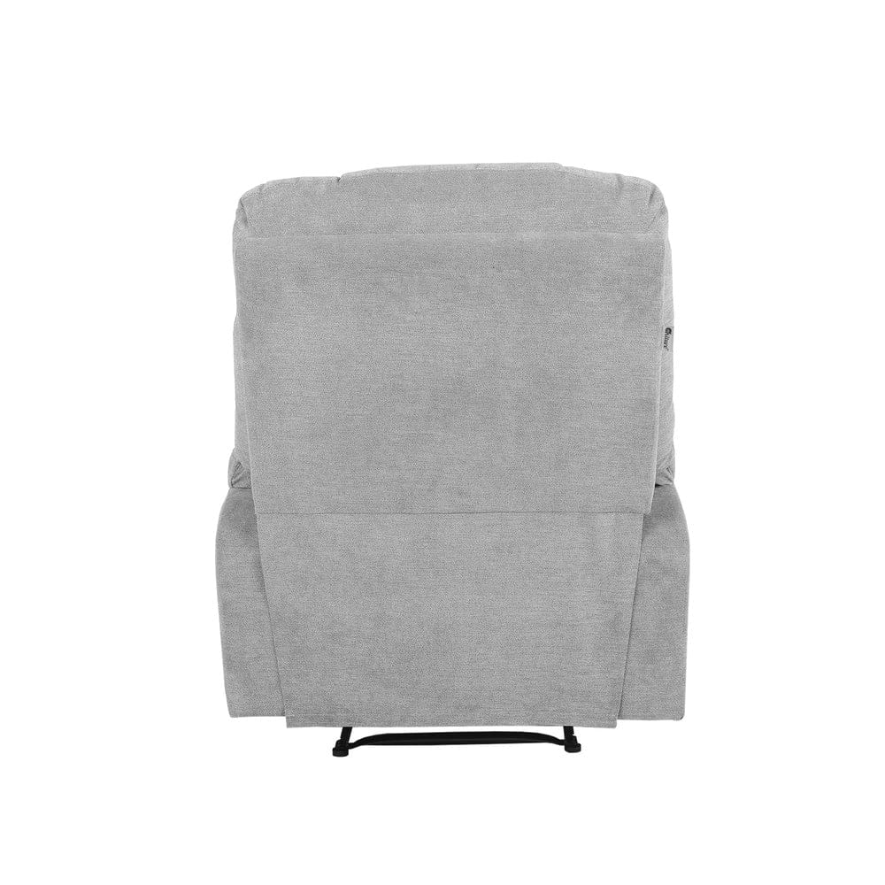Oikiture Massage Chair Recliner Chair Electric Massage Chairs Heated Polyester Grey