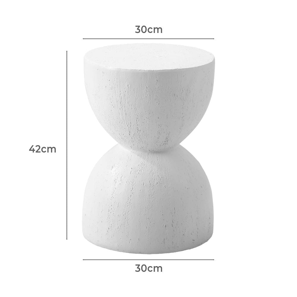 Oikiture Bedside Table Side Table Stool Stand