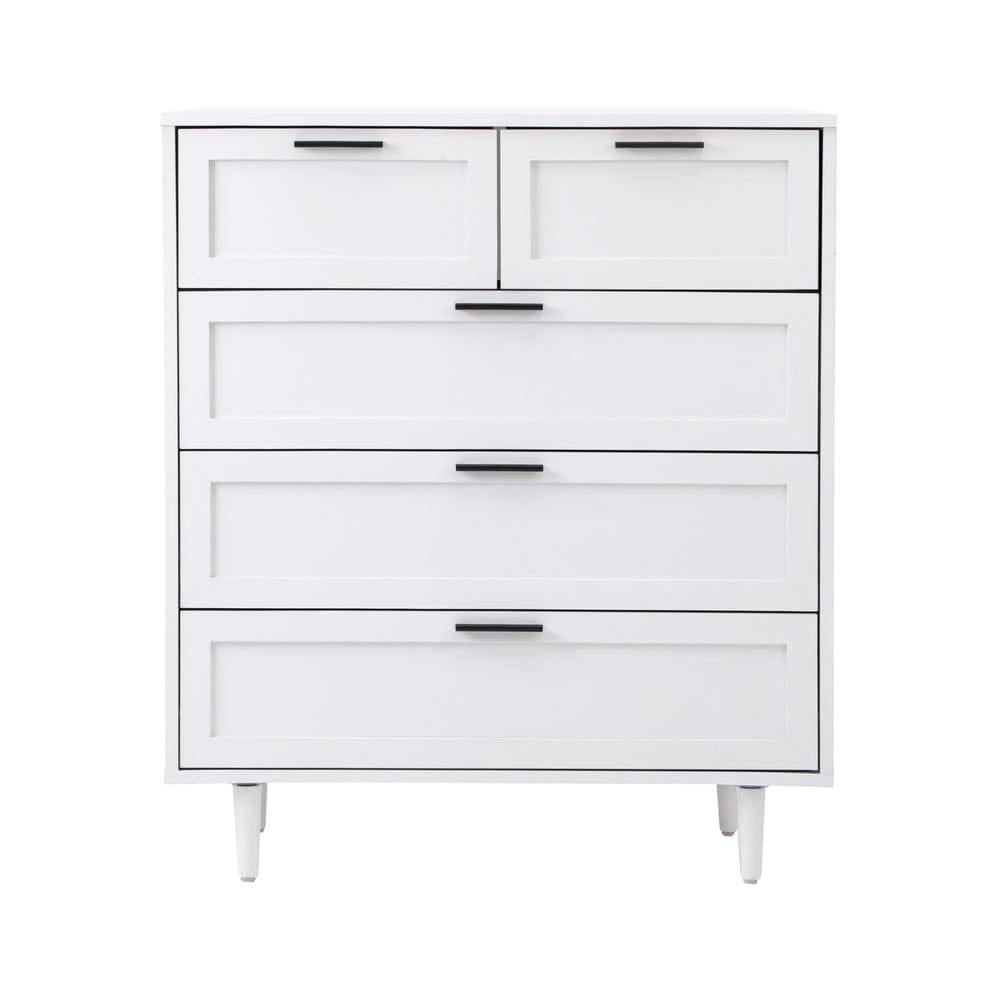 Oikiture Chest of Drawers TERMÉSZETES 6 Chest of Drawers Dresser Tallboy Natural