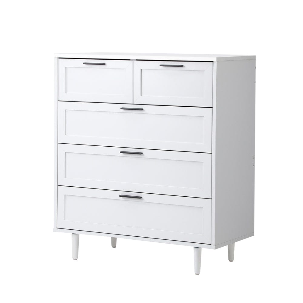 Oikiture Chest of Drawers TERMÉSZETES 6 Chest of Drawers Dresser Tallboy Natural