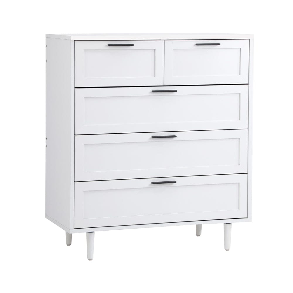 Oikiture Chest of Drawers TERMÉSZETES 6 Chest of Drawers Dresser Tallboy Natural