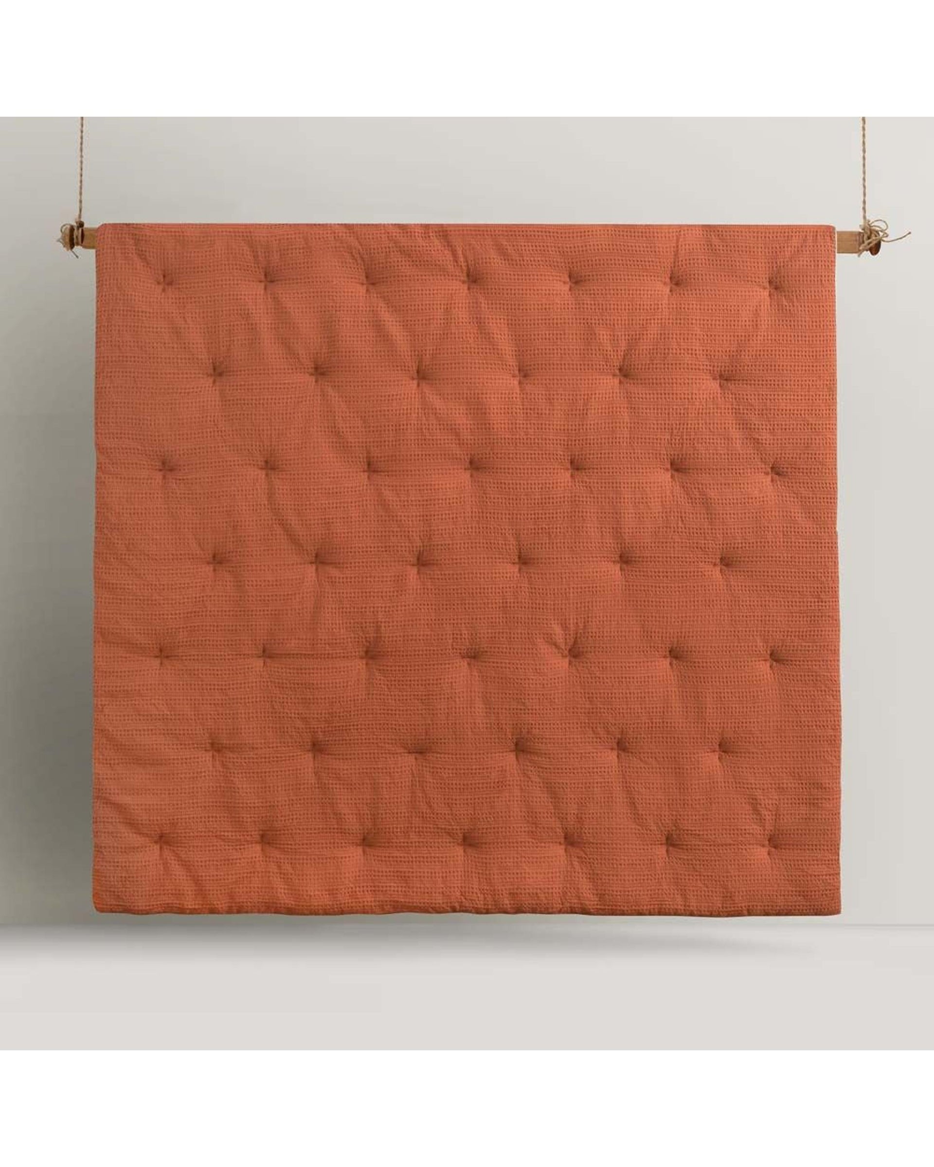 ACCESSORIZE Soho Waffle Tobacco 3 Piece Comforter Set Accessorize