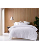 Accessorize Seersucker White Quilt Cover Sets Accessorize