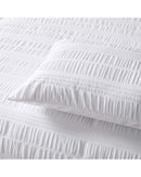 Accessorize Seersucker White Quilt Cover Sets Accessorize