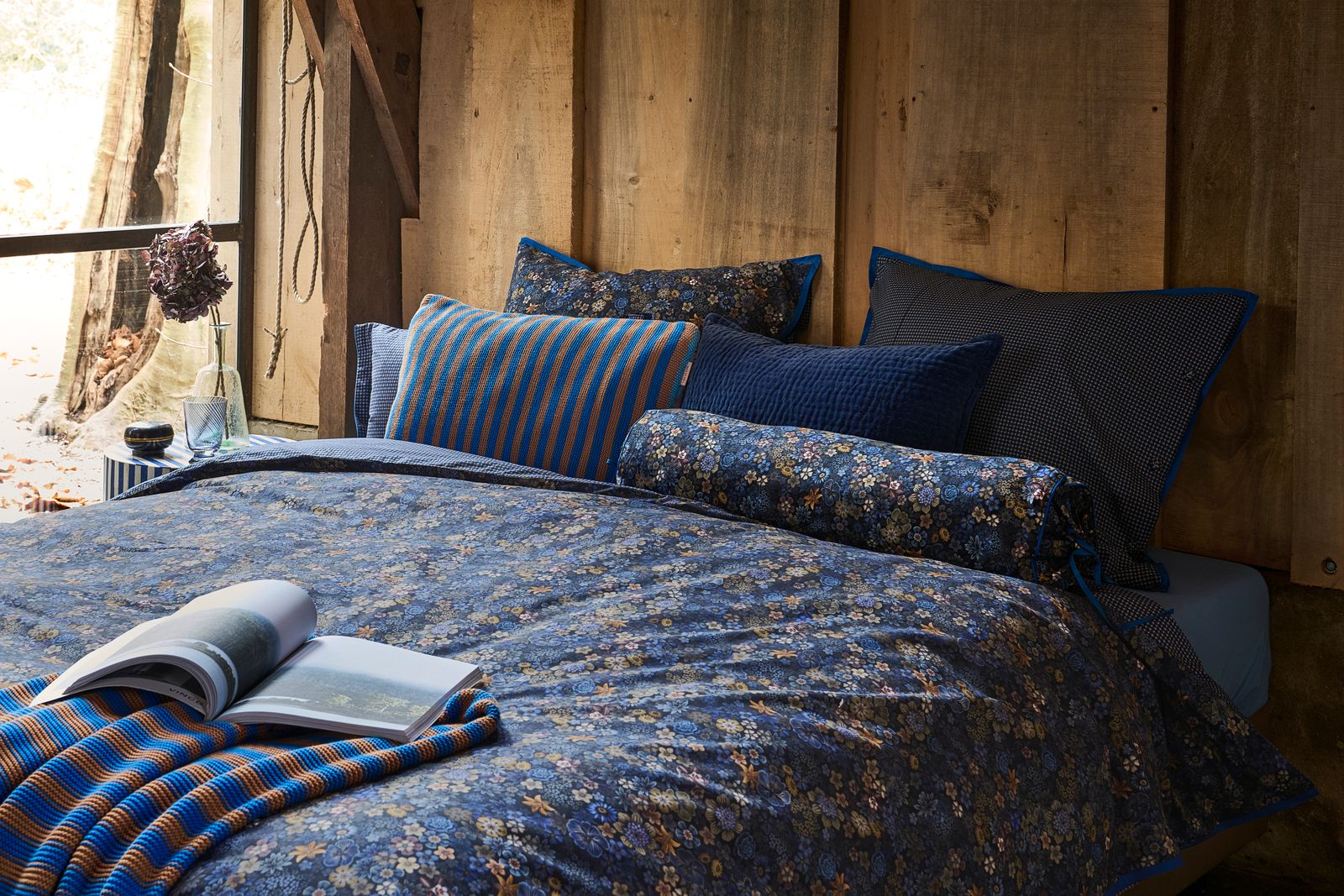 Pip Studio Tutti i Fiori Dark Blue Quilt Cover Set Pip Studio