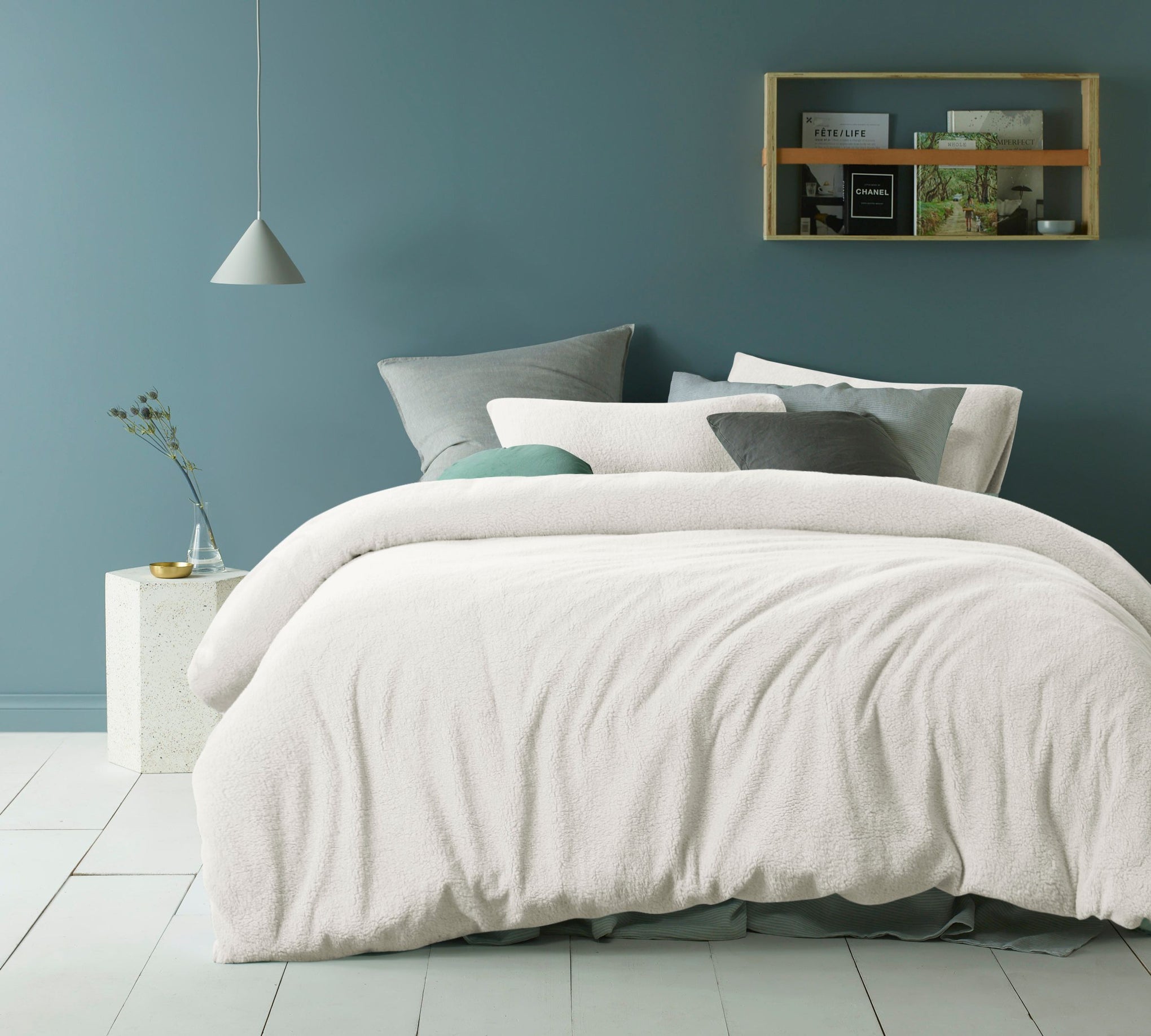 Accessorize Teddy White Quilt Cover Set