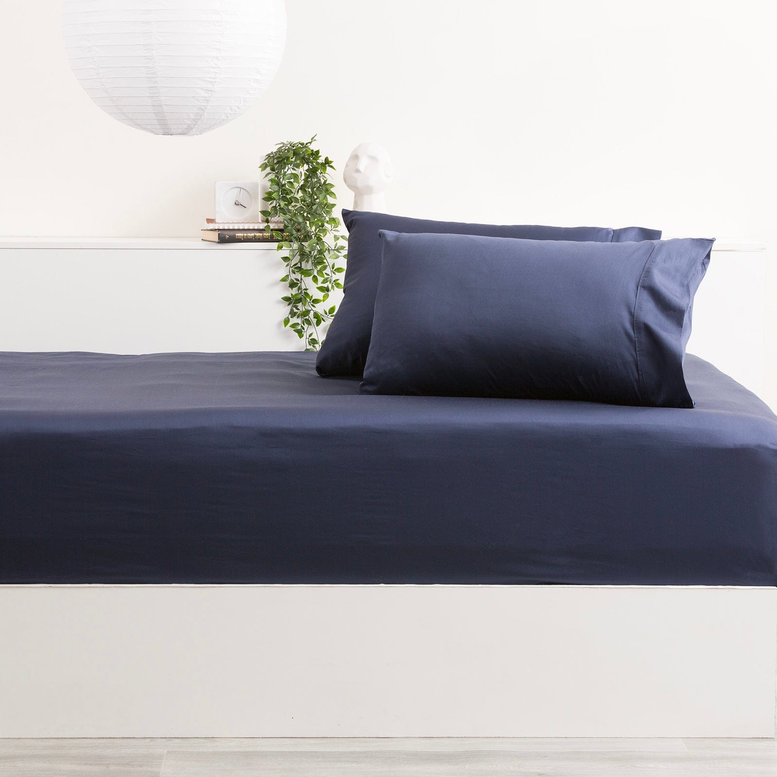 Park Avenue Bed Sheets 500 Thread Count Bamboo Cotton Combo Set - Indigo