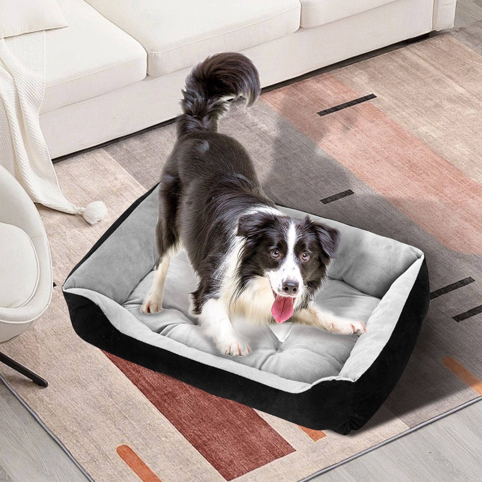 Pawfriends Cat Bed Pawfriends Dog Calming Bed Pet Cat Warm Soft Washable Portable Large Medium-sized Dog Mat M