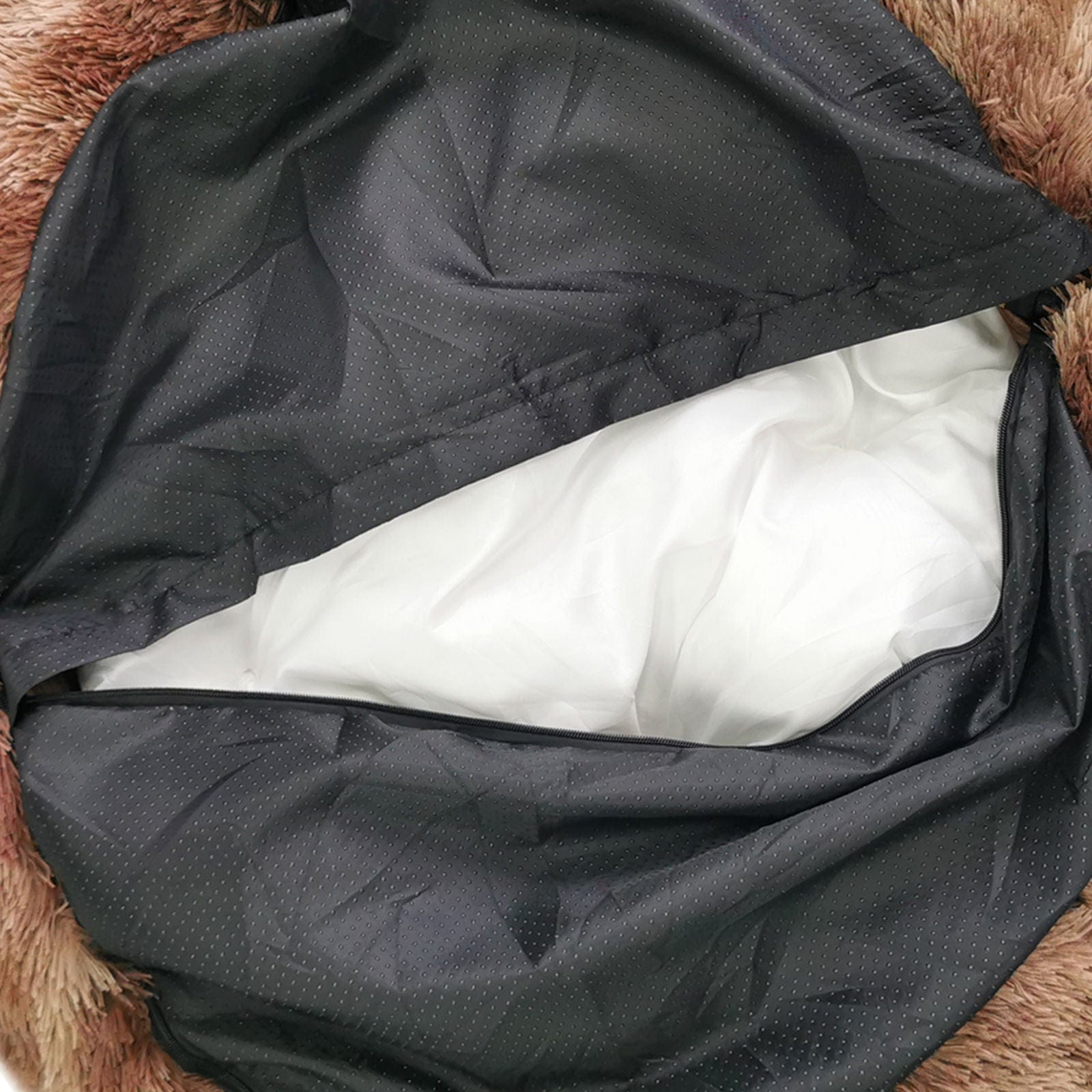 Pawfriends Cat Bed Pawfriends Dog Cat Pet Calming Bed Warm Soft Plush Round Nest Comfy Sleeping Cave 120cm