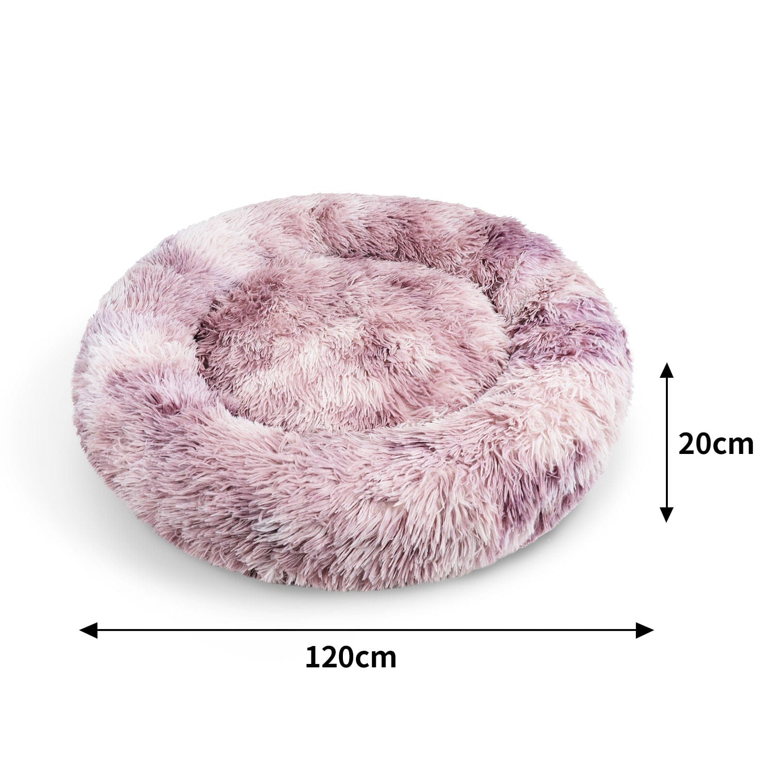 Pawfriends Cat Bed Pawfriends Dog Cat Pet Calming Bed Warm Soft Plush Round Nest Comfy Sleeping Cave MEL 120cm