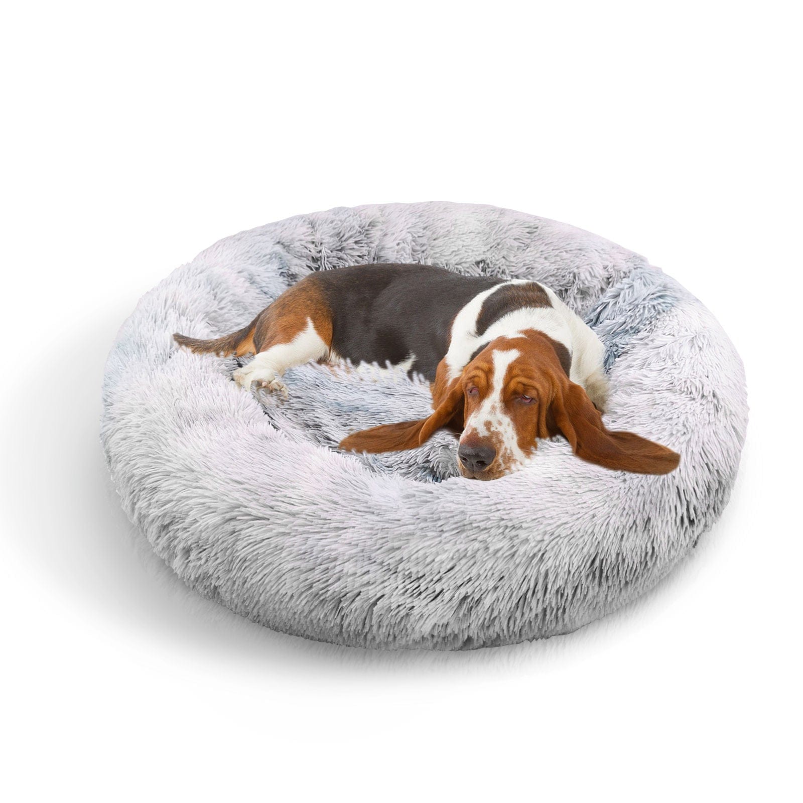 Pawfriends Cat Bed Pawfriends Dog Cat Pet Calming Bed Washable ZIPPER Cover Warm Soft Plush Round Sleeping 100