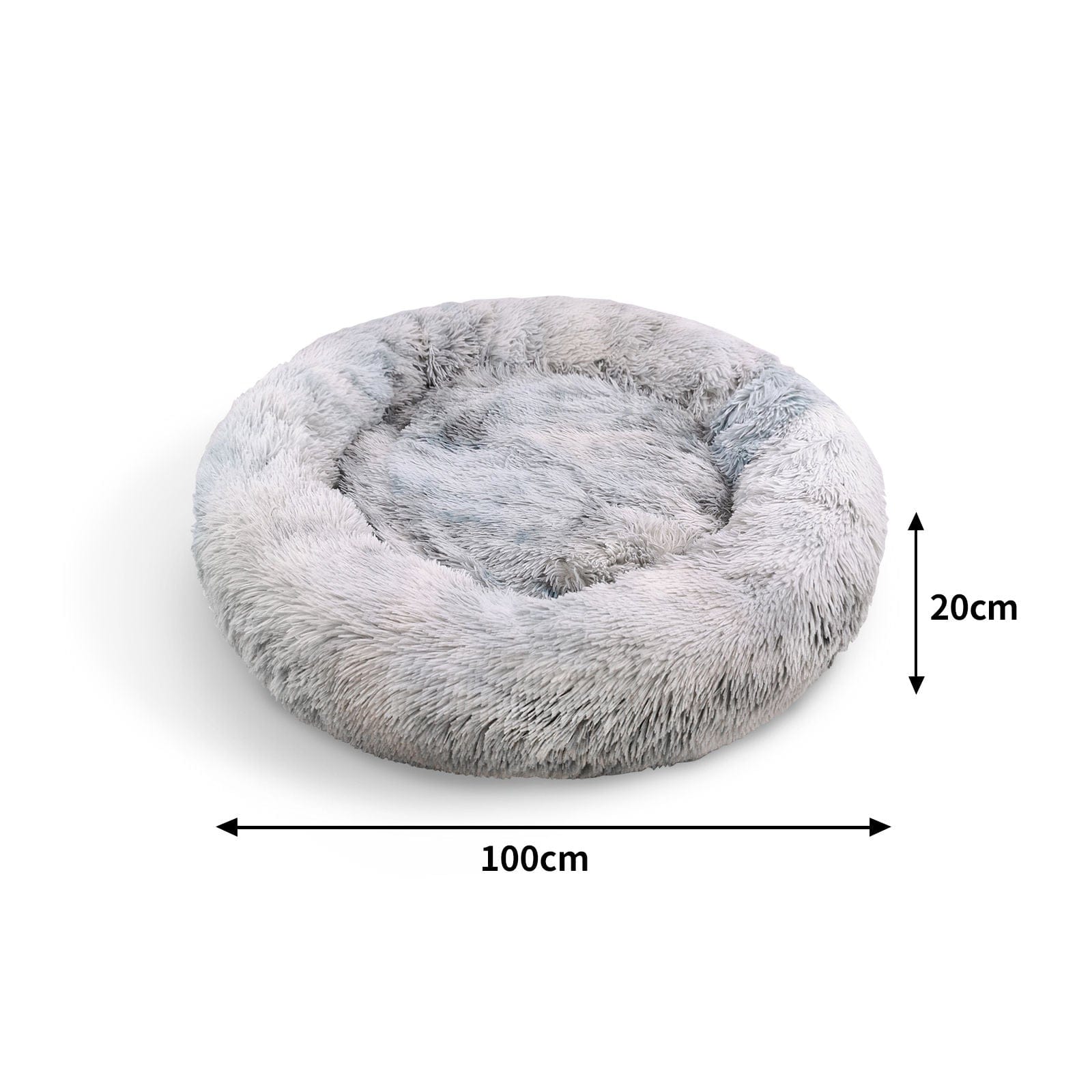 Pawfriends Cat Bed Pawfriends Dog Cat Pet Calming Bed Washable ZIPPER Cover Warm Soft Plush Round Sleeping 100