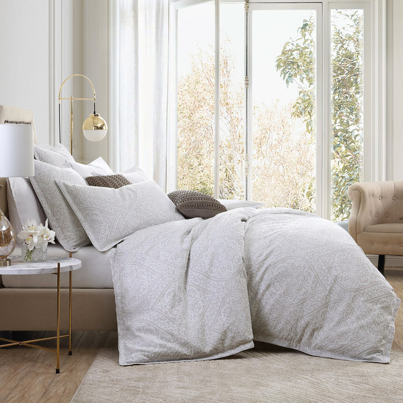 Private Collection ARLET STONE QUILT COVER SET Platinum Collection