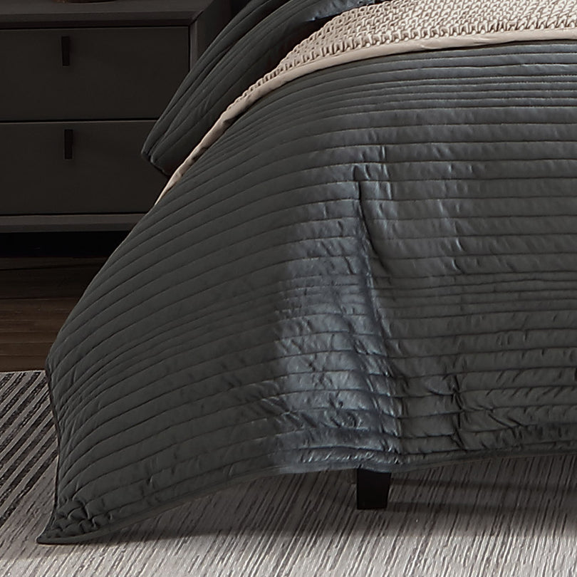 Private Collection BARLOW SLATE QUILT COVER SET Private Collection