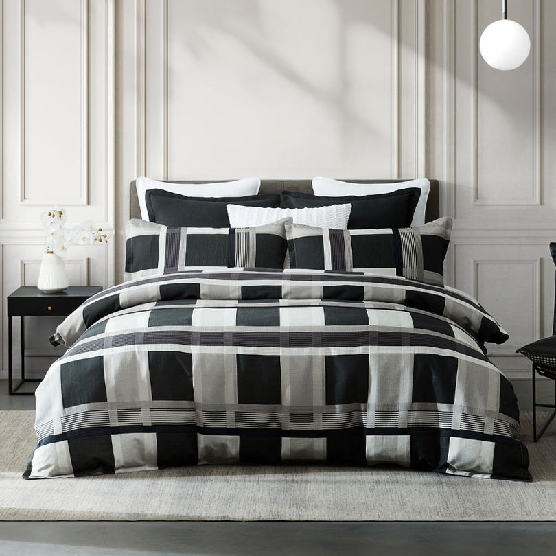 Private Collection CONRAD SILVER QUILT COVER SET Private Collection