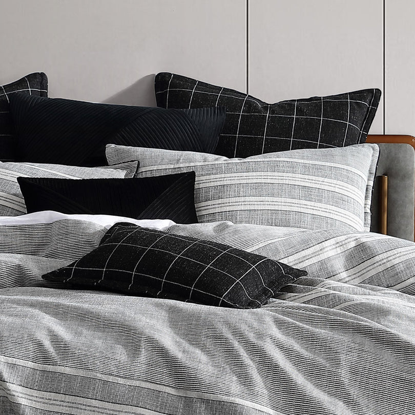 Private Collection FITZGERALD COAL QUILT COVER SET Private Collection