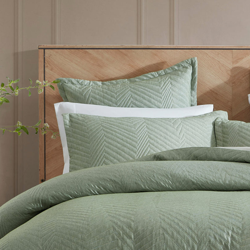 Private Collection MONTY EUCALYPTUS QUILT COVER SET Private Collection