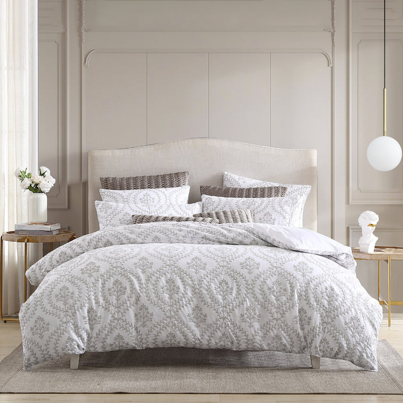 Private Collection MORGAN LATTE QUILT COVER SET Private Collection