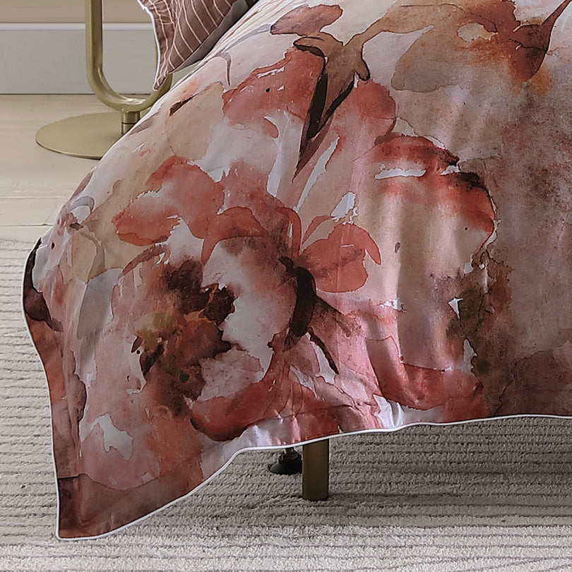 Private Collection TESSA PEACH QUILT COVER SET Private Collection