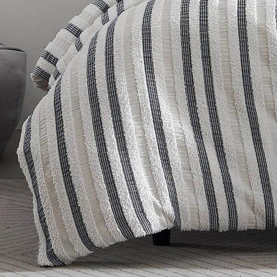 Platinum Collection Quilt Cover Platinum Collection BOSTON WHITE QUILT COVER SET