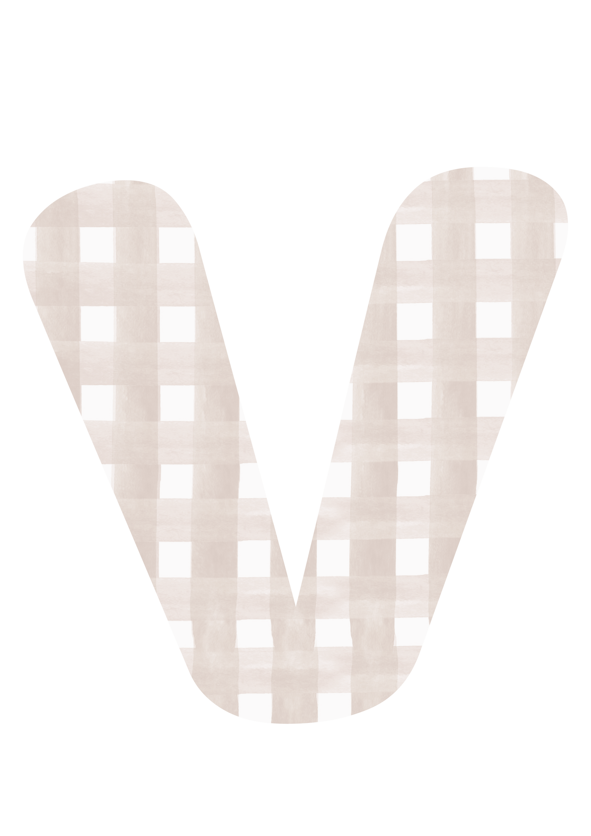 Polka Art Wall Decal Gingham Letter Name