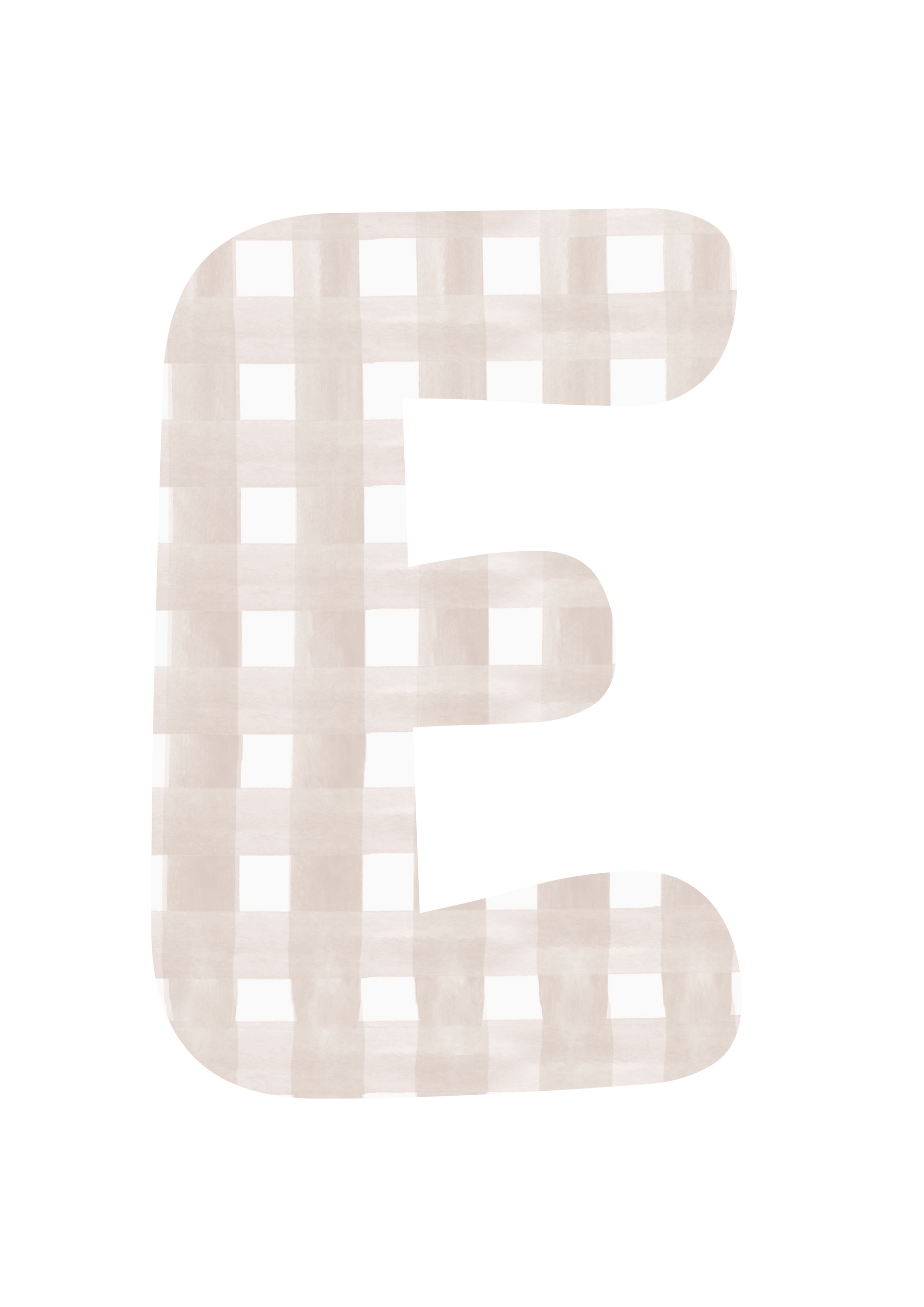 Polka Art Wall Decal Gingham Letter Name