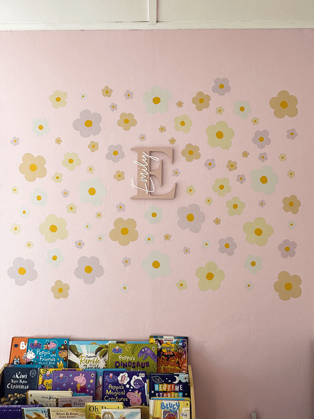 Polka Art Wall Decal Large (125cm x 55cm) Spring Flowers