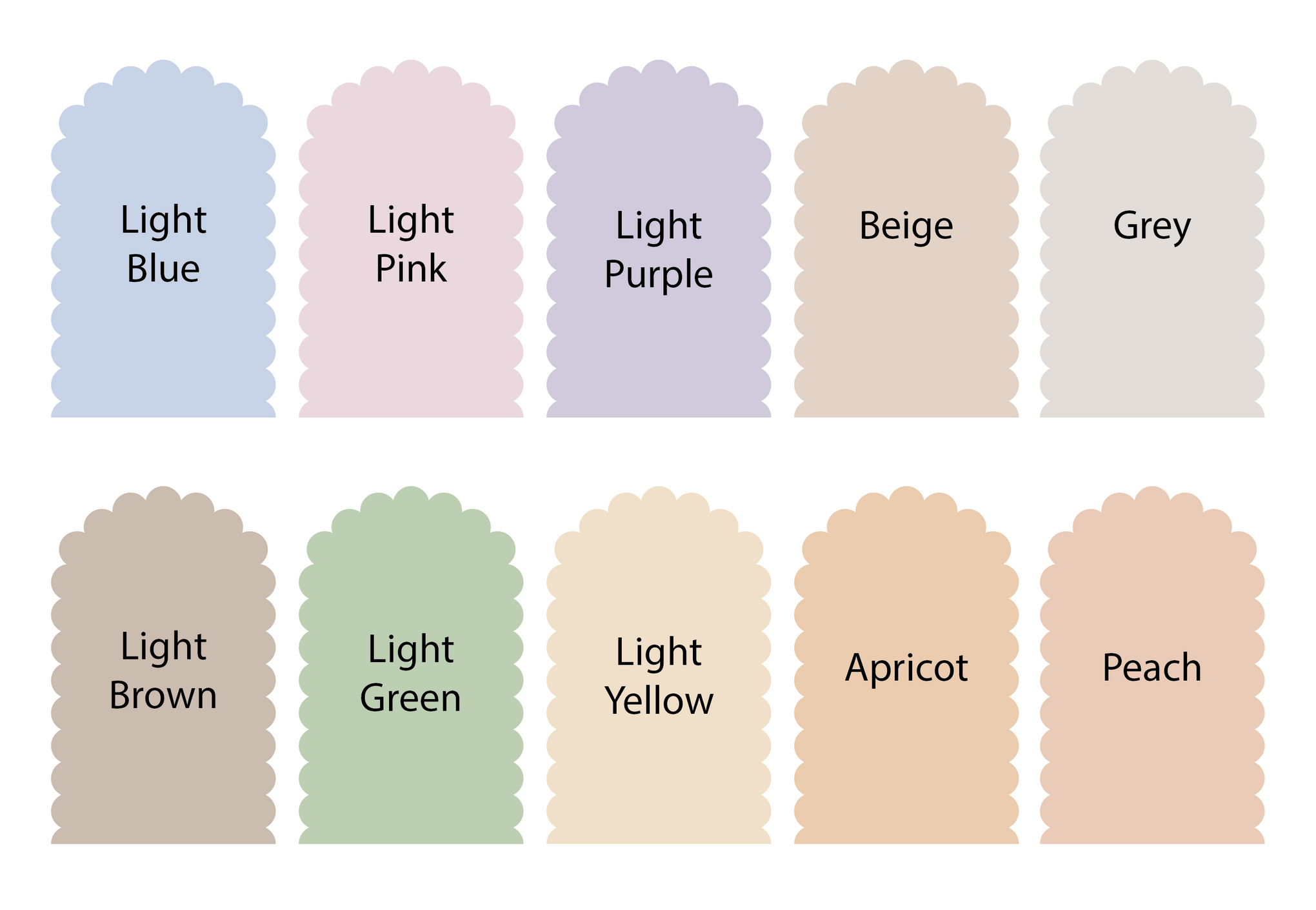 Polka Art Wall Decal Scallop Arch Wall Decals