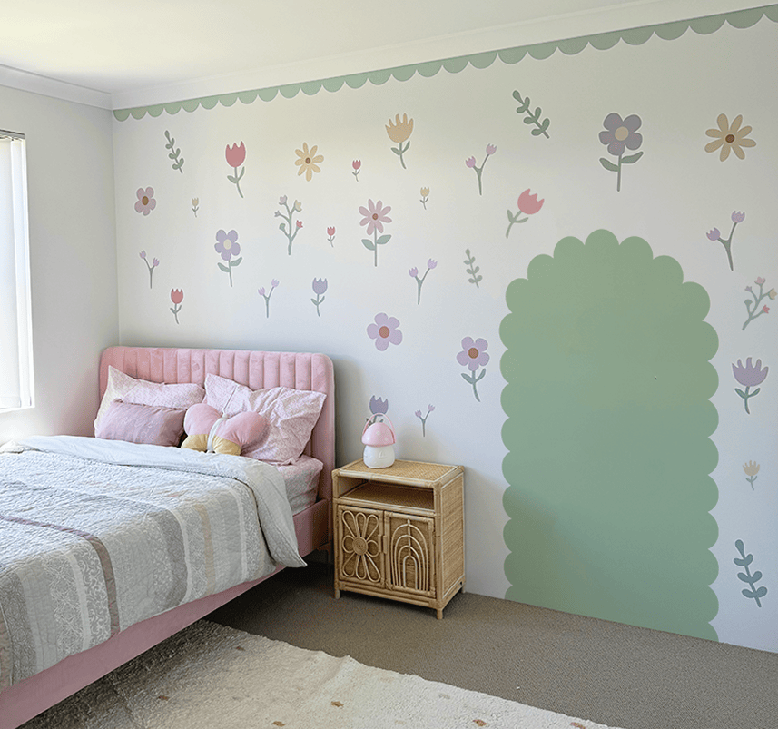 Polka Art Wall Decal Scallop Arch Wall Decals