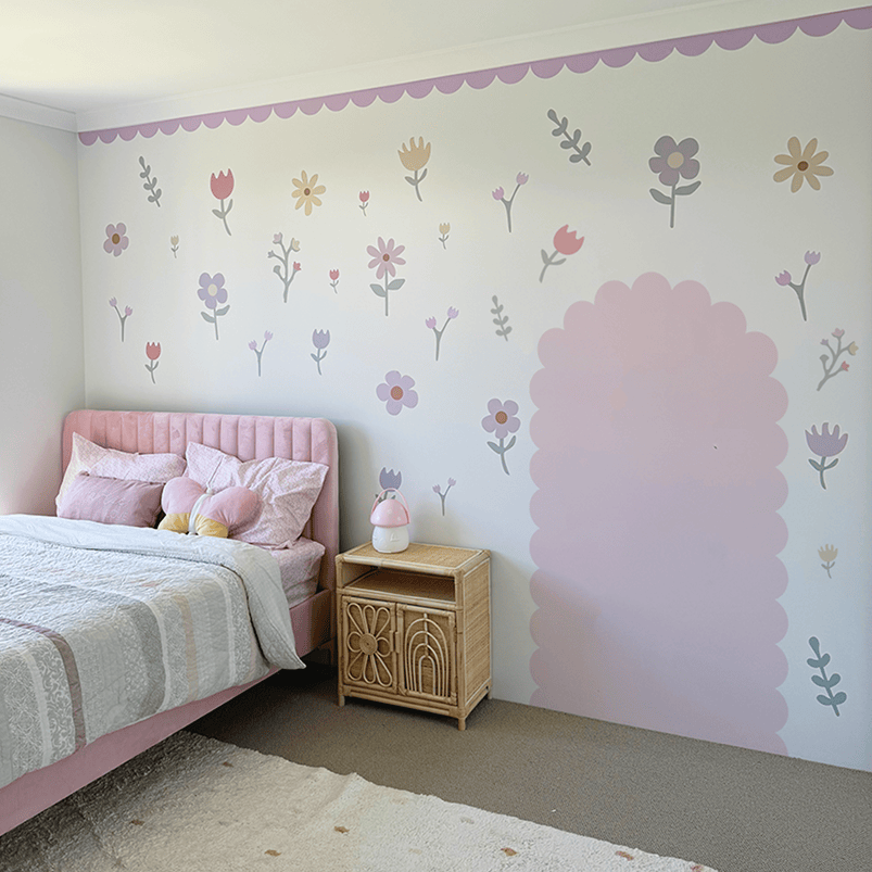 Polka Art Wall Decal Scallop Arch Wall Decals