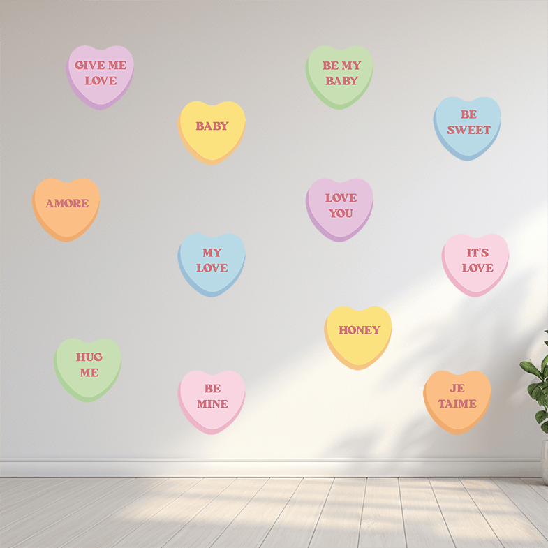 Polka Art Wall Decal Valentine's Arches