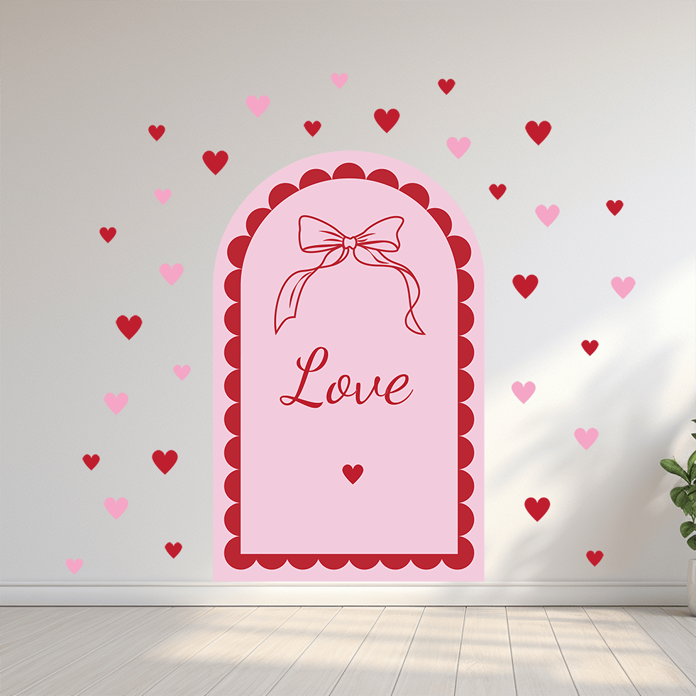 Polka Art Wall Decal Valentine's Arches