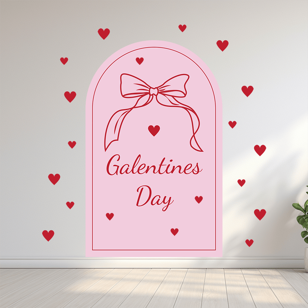 Polka Art Wall Decal Valentine's Arches