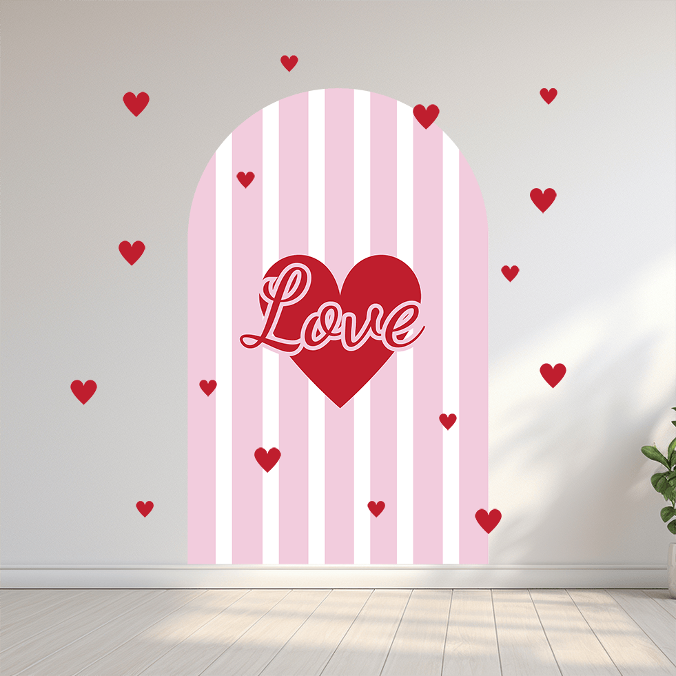 Polka Art Wall Decal Valentine's Arches