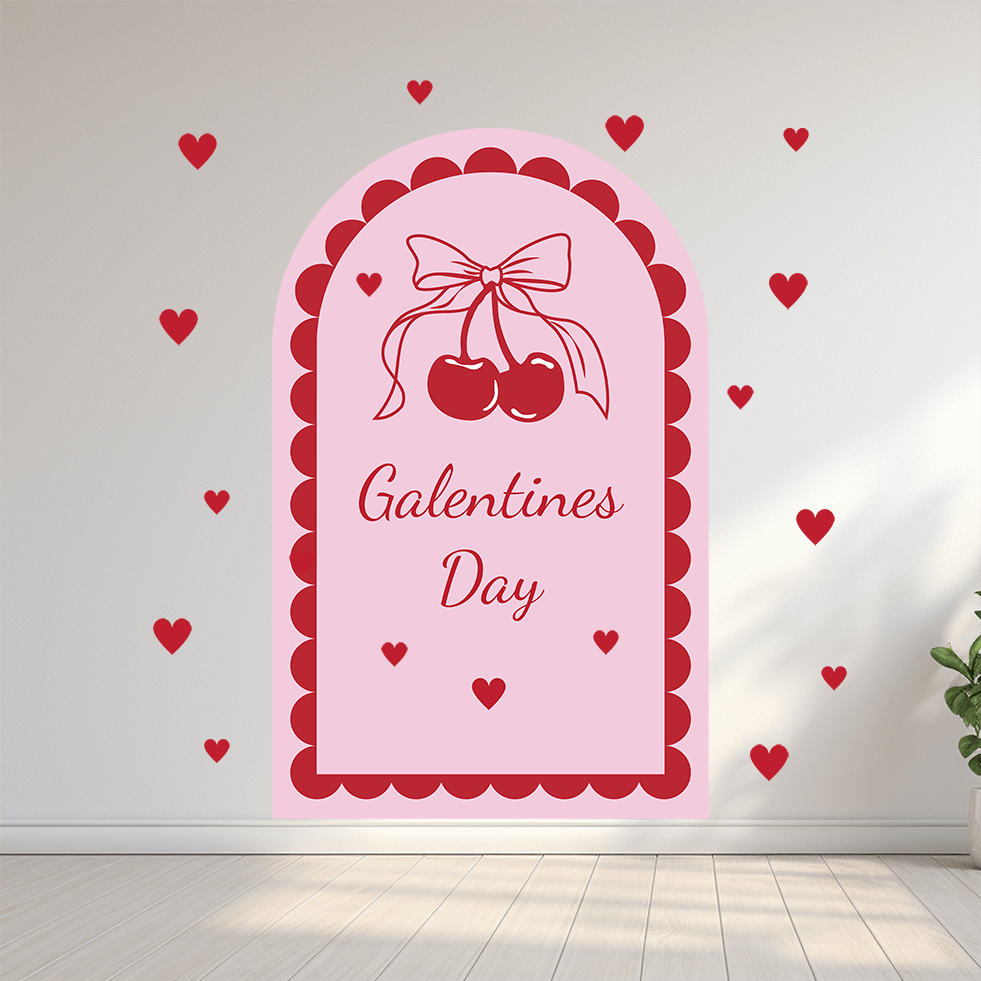 Polka Art Wall Decal Valentine's Arches