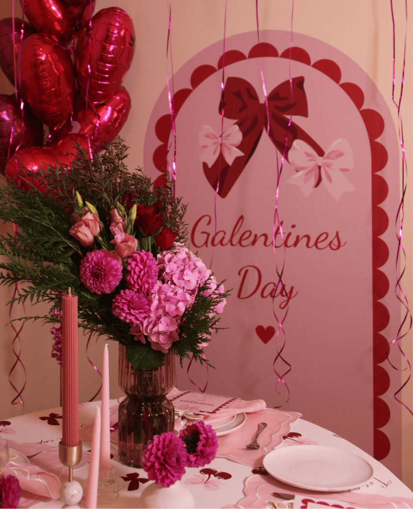 Polka Art Wall Decal Valentine's Arches