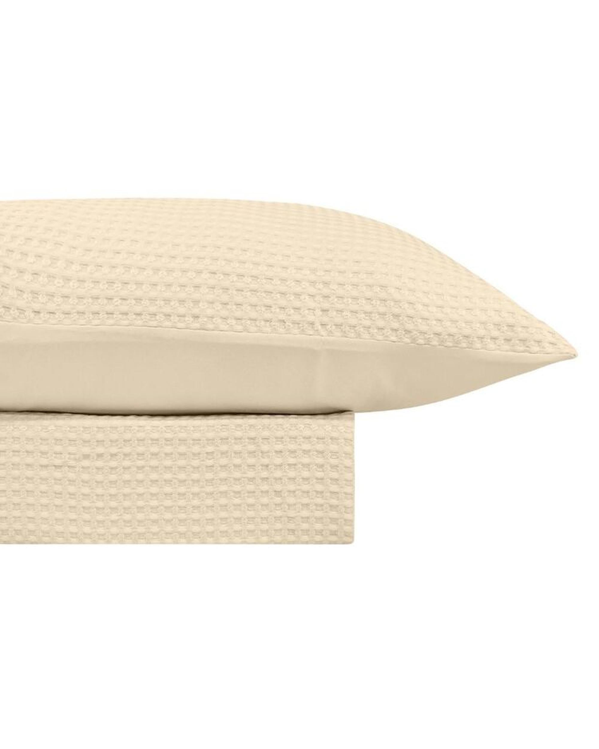 Odyssey Living Florida Keys Waffle Quilt Cover Set - Beach Odyssey Living