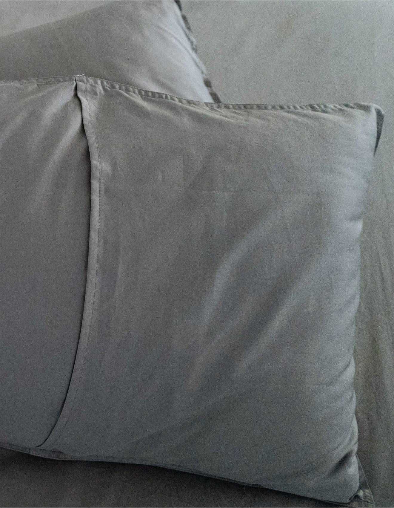 Protect A Bed Quilt Cover Cumulus Cotton Quilt Cover Set Charcoal