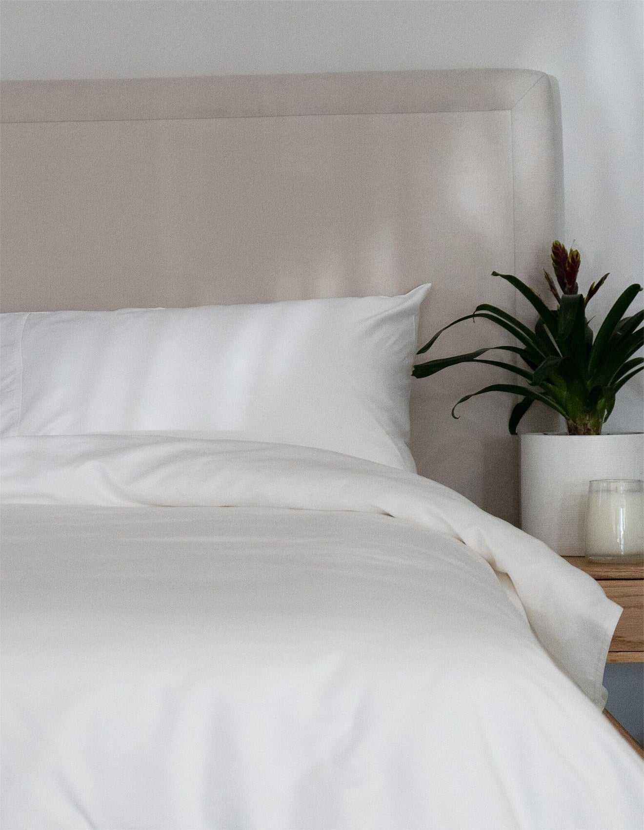 Protect A Bed Quilt Cover Cumulus Cotton Quilt Cover Set White