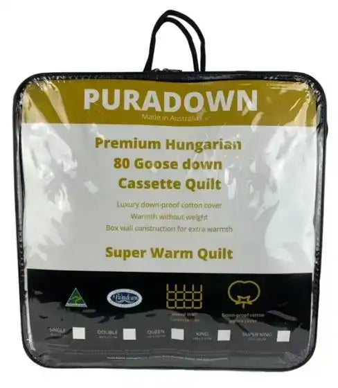 Puradown Duvet/Quilt Puradown Super Warm Premium Hungarian 80% Goose Down 20% Goose Feather Quilt